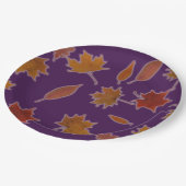 カスタムな色で写真紅葉 ペーパープレート (アングル)