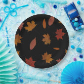 カスタムな色で写真紅葉 ペーパープレート (パーティー)