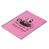 カスタムな色のおもしろいな黒猫の編み物針はまいはだを詰めます ノートブック (左側)