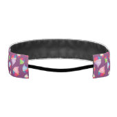 カスタムな色のかわいい虹のカップケーキパターン アスレチックヘッドバンド (裏面)