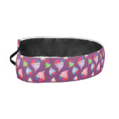 カスタムな色のかわいい虹のカップケーキパターン アスレチックヘッドバンド (左)