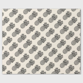 カスタムな色のかわいく画像的なパイナップル ラッピングペーパー