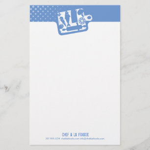 カスタムな色のまな板の食糧道具メニュー 便箋