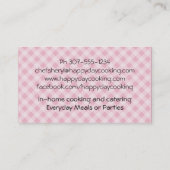 カスタムな色のアフリカ系アメリカ人の女性のオーブンの料理 名刺 (裏面)