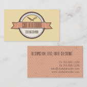 カスタムな色のシェフのナイフはバッジの料理を払います 名刺 (正面/裏面)