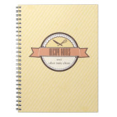 カスタムな色のシェフのナイフはレシピのノートを払います ノートブック (正面)