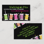 カスタムな色のスプールの糸の裁縫は裁縫婦をピンで止めます 名刺 (正面/裏面)