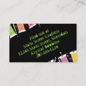 カスタムな色のスプールの糸の裁縫は裁縫婦をピンで止めます 名刺 (裏面)