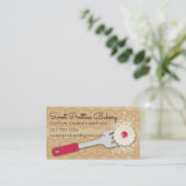 カスタムな色のゼリーによって粉にされる砂糖のクッキーのへら 名刺 (スタンド正面)