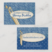 カスタムな色のダマスク織の編み物針のかぎ針編みホック 名刺 (正面/裏面)