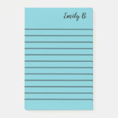 カスタムな色のパーソナライズな並べられた付箋 ポストイット (正面)