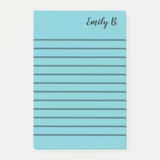 カスタムな色のパーソナライズな並べられた付箋 ポストイット (正面)