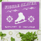 カスタムな色のフィギュアスケートのワイプタオル キッチンタオル (折り畳み)