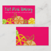 カスタムな色のフルーツはベーキングの料理のケータリングをスライスします 名刺 (正面/裏面)