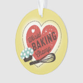 カスタムな色のベーキングのチャンピオンのクリスマスのオーナメント オーナメント (正面)