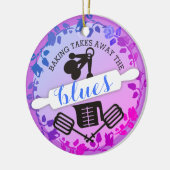 カスタムな色のベーキングの道具クリスマスのオーナメント セラミックオーナメント (左)