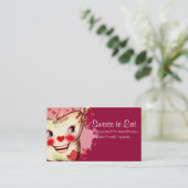 カスタムな色のヴィンテージの砂糖袋ベーキングのパン屋 名刺 (スタンド正面)