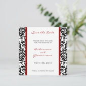 カスタムな色の保存日付カード セーブザデート (スタンド正面)