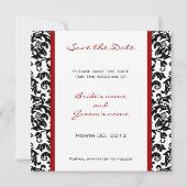 カスタムな色の保存日付カード セーブザデート (正面)