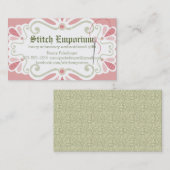 カスタムな色の刺繍針の糸の裁縫 名刺 (正面/裏面)