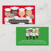 カスタムな色の多様性は10代のなシェフを調理することをからかいます 名刺 (正面/裏面)