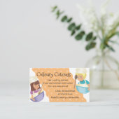 カスタムな色の女の子の男の子のシェフは料理教室をからかいます 名刺 (スタンド正面)