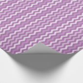 カスタムな色の数々のな調子のシェブロンパターン ラッピングペーパー (角)