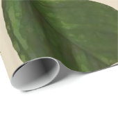 カスタムな色の植物のシャムロックの写真 ラッピングペーパー (ロールコーナー)