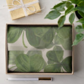 カスタムな色の植物のシャムロックの写真 薄葉紙 (ギフト)