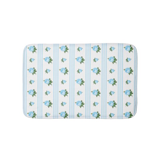 カスタムな色の甘いコテージの花柄パターン バスマット (正面)