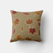 カスタムな色の白熱の自然の紅葉 クッション (裏面)