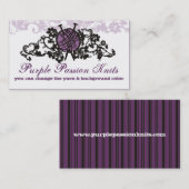 カスタムな色の編み物針はゴシックのレースカードにまいはだを詰めます 名刺 (正面/裏面)