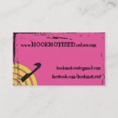 カスタムな色の螺線形ヤーンのかぎ針編みホックカード 名刺 (裏面)