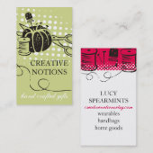 カスタムな色の裁縫の概念の針差しのはさみ 名刺 (正面/裏面)