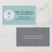 カスタムな色の裁縫の裁縫婦の変化のバッジ 名刺 (正面/裏面)