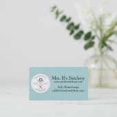 カスタムな色の裁縫の裁縫婦の変化のバッジ 名刺 (スタンド正面)