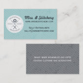 カスタムな色の裁縫の裁縫婦の変化の紋章 名刺 (正面/裏面)