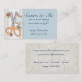 カスタムな色の裁縫は裁縫婦の概念を切ります 名刺 (正面/裏面)