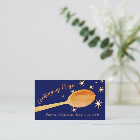 カスタムな色の魔法のスプーンの料理用の名刺 名刺 (スタンド正面)