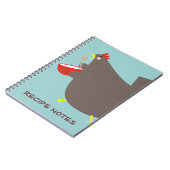 カスタムな色の鶏の混合ボールの料理のノート ノートブック (左側)