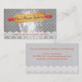 カスタムな色の麺棒のパン屋の名刺 名刺 (正面/裏面)