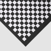 カスタムな色の黒いですか白人のチェッカーボードの点検のパーティー 薄葉紙 (詳細)