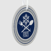 カスタムな色は食べ物のクリスマスのオーナメントに味をつけます オーナメント (正面)