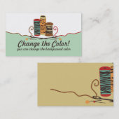 カスタムな色ピン針は縫う名刺に通します 名刺 (正面/裏面)