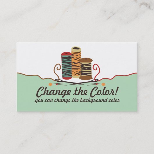 カスタムな色ピン針は縫う名刺に通します 名刺 (正面)