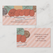 カスタムな色ヤーンのかせのかぎ針編みホックは珊瑚を鋳造します 名刺 (正面/裏面)