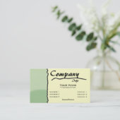 カスタムな色緑の走り書きの分離 名刺 (スタンド正面)