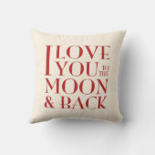 カスタムな色「愛月およびbackへの クッション (裏面)