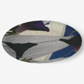 カスタムな花のパーティー ペーパープレート (アングル)