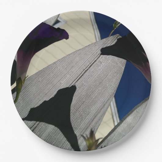 カスタムな花のパーティー ペーパープレート (正面)